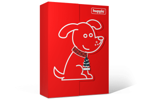 Cadeauverpakking kerst hond